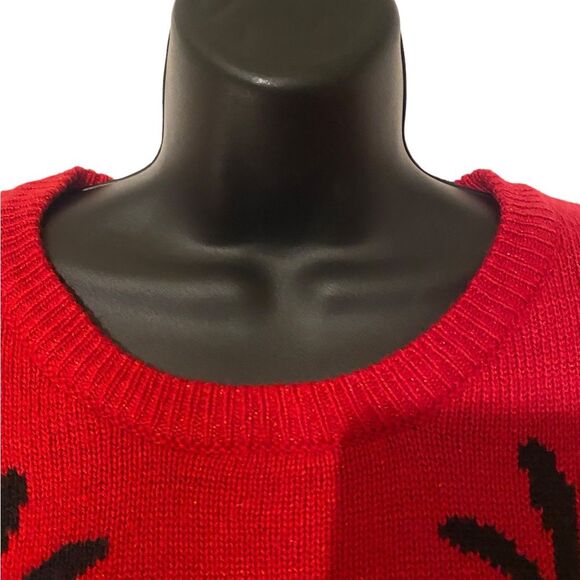 Women’s |  Ugly Christmas sweater | Reindeer sweater | Christmas NWT size L - Picture 12 of 14